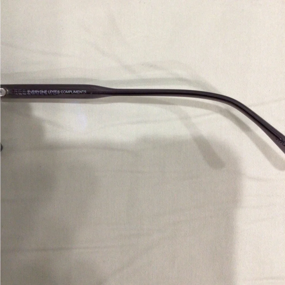 Compliments by DIFF Smoke Crystal Round Blue Light Eyeglasses